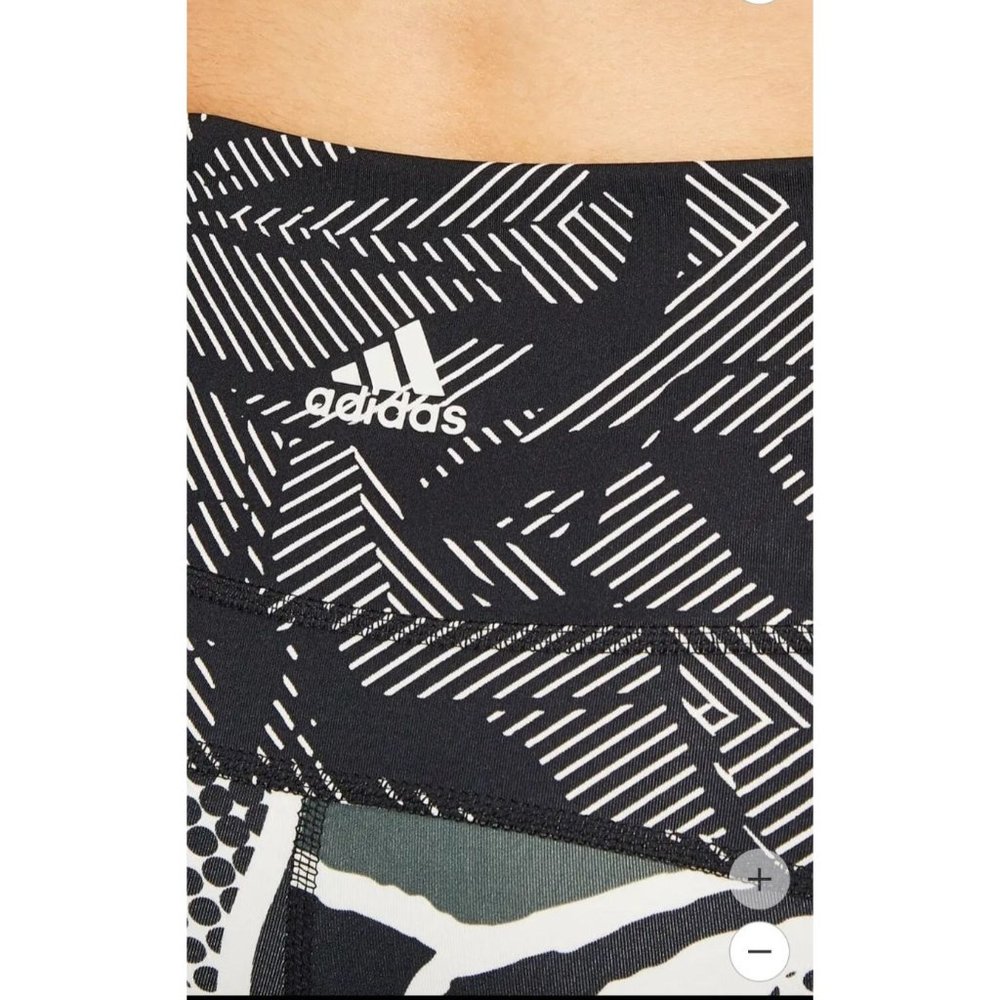 Adidas Leggings M High Rise 7/8 Believe This Green Black Mesh - Picture 5 of 15